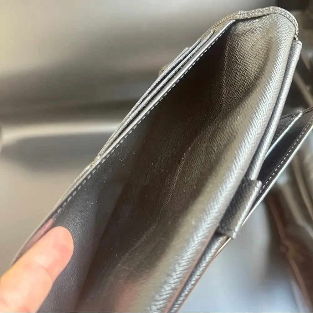 Louis Vuitton Epi‎ Sarah Long Wallet Black